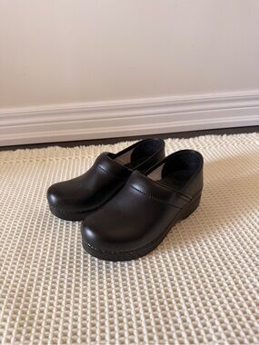 Dansko Black Waterproof Slip Resistant Professional Clog